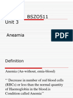 Unit III Anemia