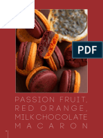 04 Passion Fruit, Red Orange, Milk Chocolate Macaron