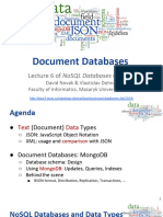 Lecture 6 Document Databases Data Formats
