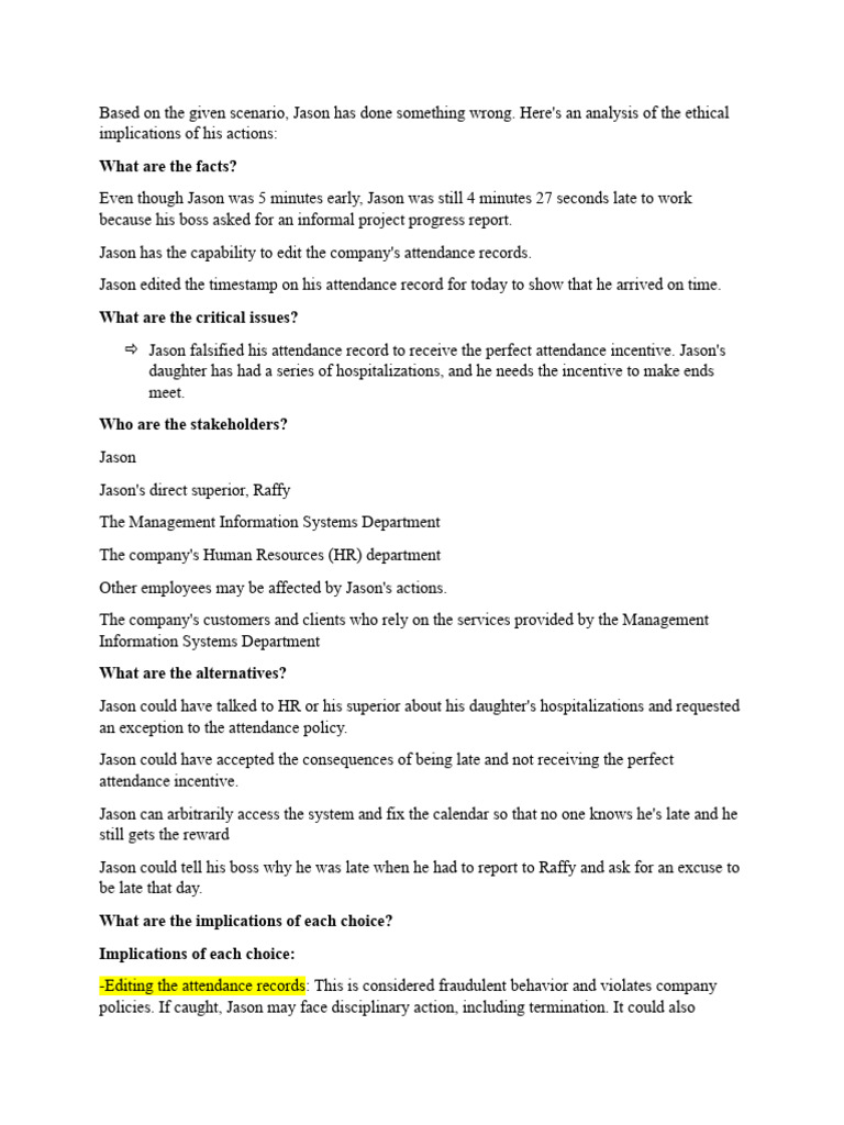 Based On The Given Scenario | PDF