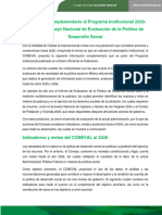 Documento Complementario Programa Institucional CONEVAL