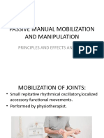 Passive Manual Mobilization and Manipulation