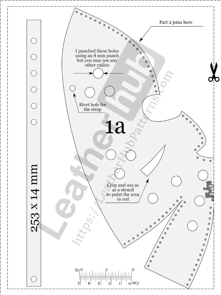 Jason Mask Pattern Large 1 | PDF