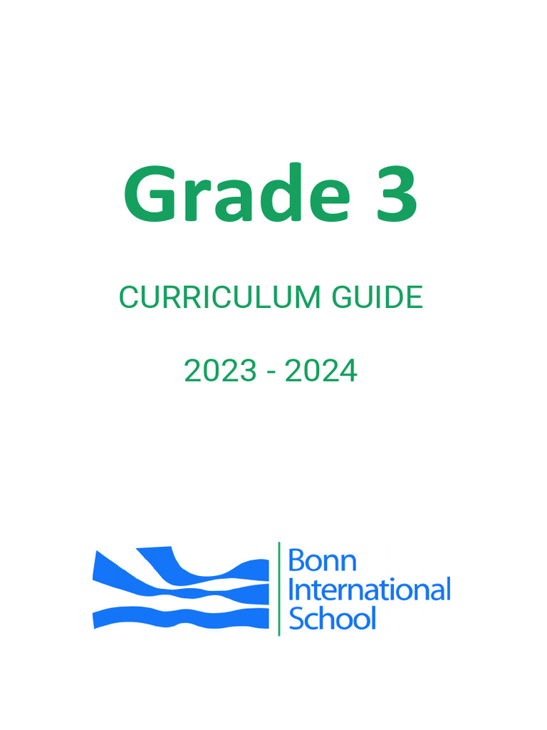 Grade 3 curriculum guide pdf