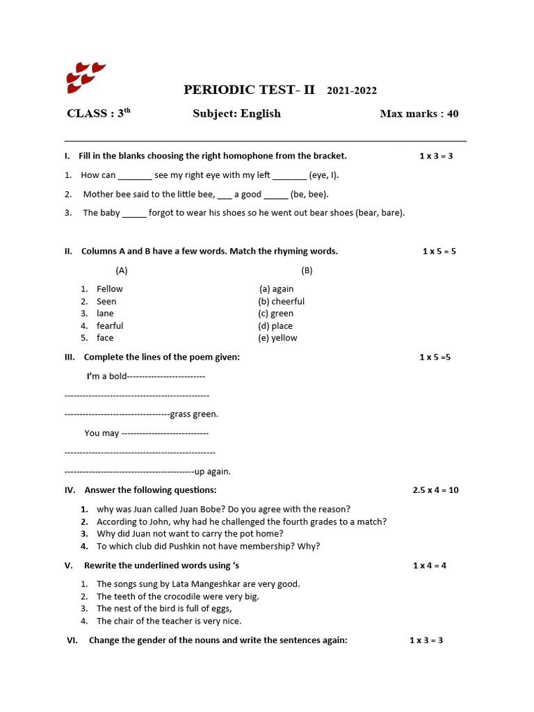 Grade 3 English Pdf