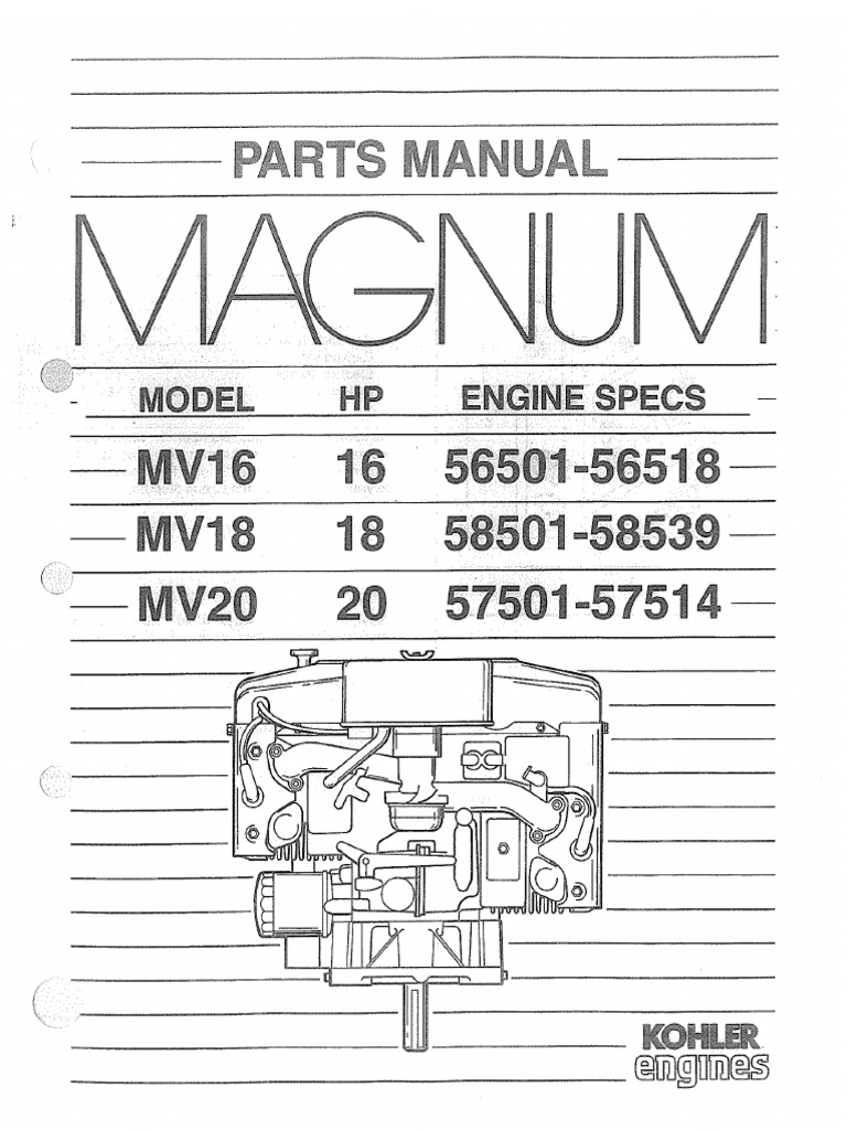 Kohler Engine mv18 | PDF