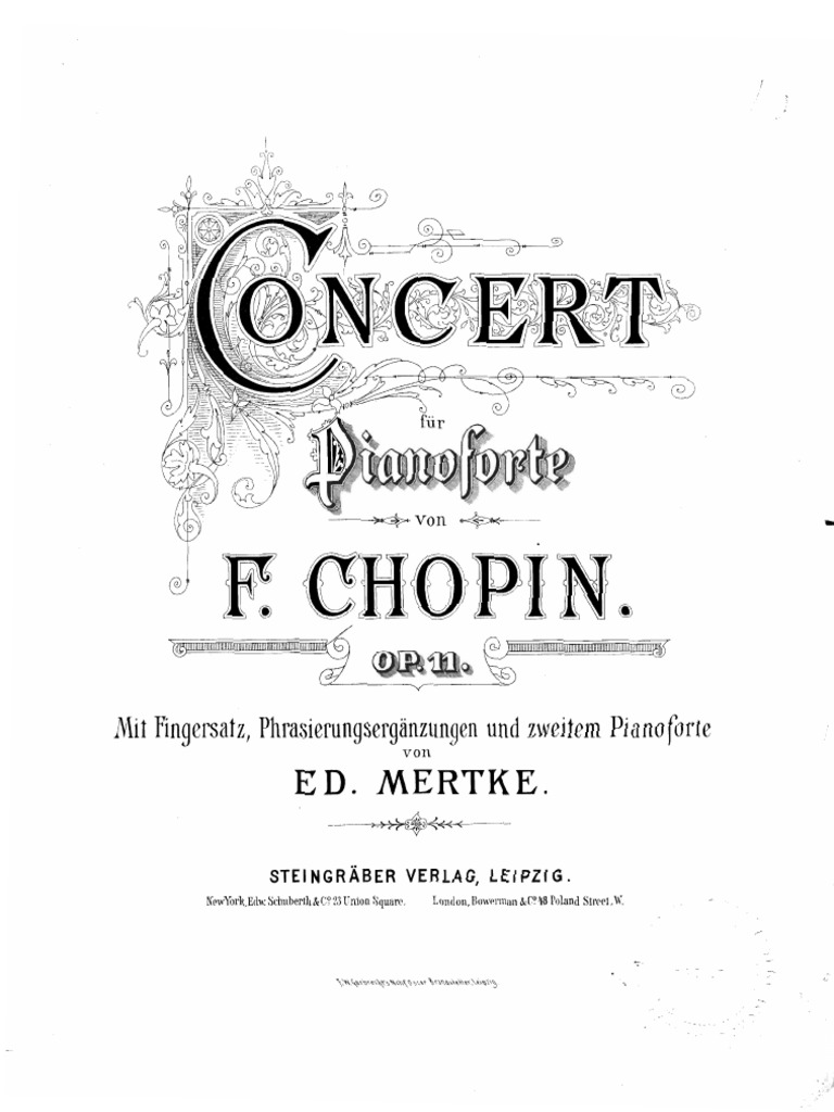 (Free Scores - Com) Chopin Frederic Piano Concerto No 1 Op 11 33830 | PDF