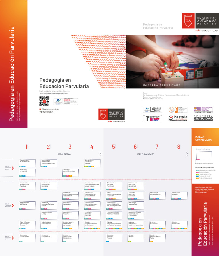 Malla Curricular Educación Parvularia 2025 | PDF | Educación de la ...