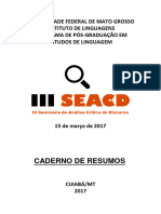 Caderno de Resumos - III SEACD (2017)