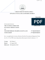 National Director of Public Prosecutions V Western Breeze Trading 434 (Pty) LTD and Another (D 106192021) 2023 ZAKZDHC 47 (6 September 2023)