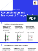 (PDF) Recombination and Transport of Charge Carriers