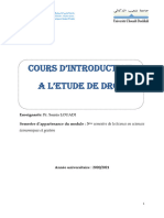 Cours d'introduction à l'étude de droit intégral