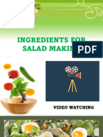 Ingredients For Salad Making