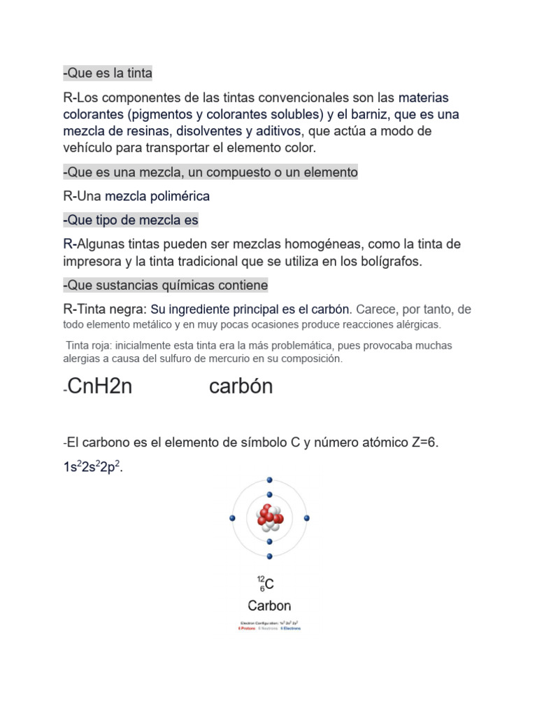 Que Es La Tinta | PDF