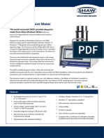 SHAW SADP Dewpoint Meter Specification Sheet