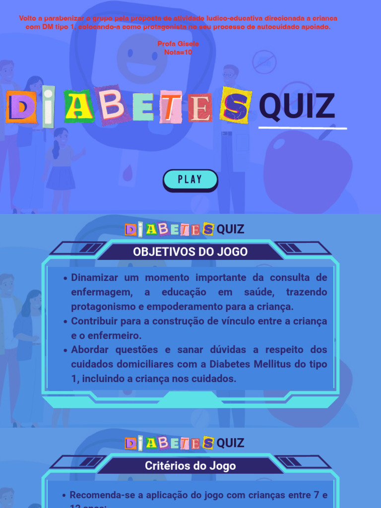 Diabetes Quiz PDF
