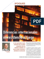Diferencias Internacionales en Resistencia Al Fuego