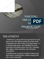 Writing Treatment of A Production