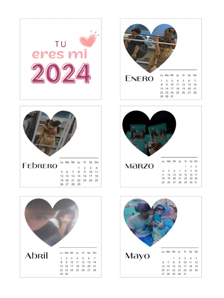 Calendario 2024 Pareja PDF