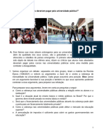 Debate - Alunos Mais Ricos Devem Pagar Pela Universidade Pública