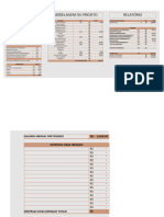 Planilha Dinâmica para Cálculo de Custo e Geração de Orçamento