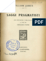 Saggi Pragmatisti James, William Prefa de Papini 1928