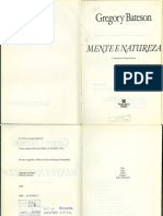 Bateson, Gregory - Mente e Natureza-Editora Francisco Alves (1986)
