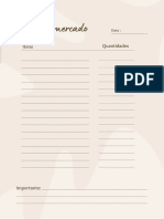 6 PDF Planner Lista de Mercado e Refeicoes Da Semana para Imprimir