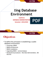 Week 02 - Creating DB Env 2020