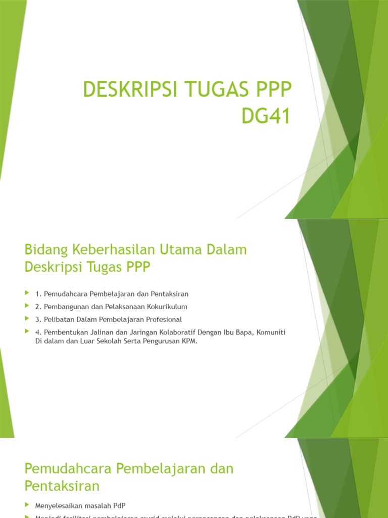 Deskripsi Tugas PPP DG41 | PDF | Karier & Perkembangan