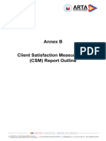 ARTA MC 2022 05 - Annex B - CSM Report Outline