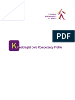 Kinesiologist Core Competency Profile 1