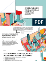 O Mercado de Trabalho Das Técnicas