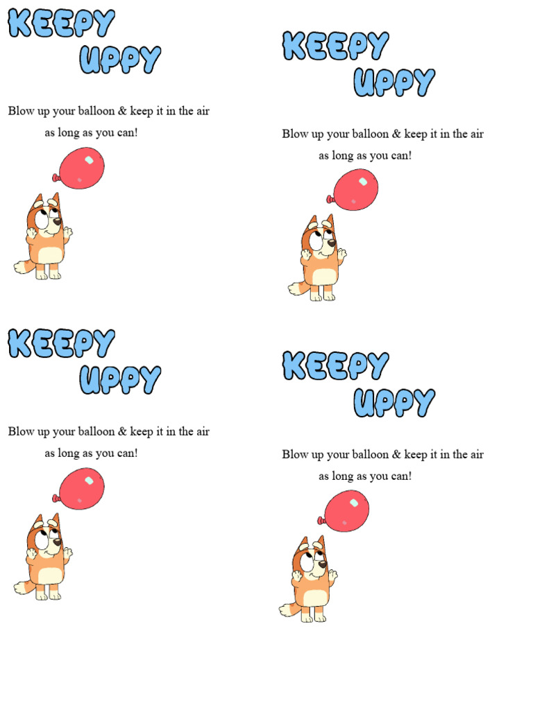 Keepy Uppy Balloon Challenge | PDF | Foreign Language Studies