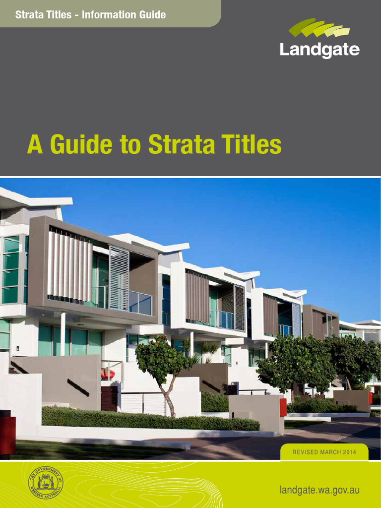 1001 Guide To Strata Titles ONLINE | PDF | Copyright | Estate Agent