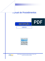 Manual de Procedimentos RECEPÇÃO CHECK-IN. CMNet Soluções em Informática e Agência de Viagens e Turismo Ltda. Consultoria de Processos de Sistemas