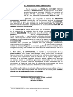 Carta Poder - Servicio Energia Electrica