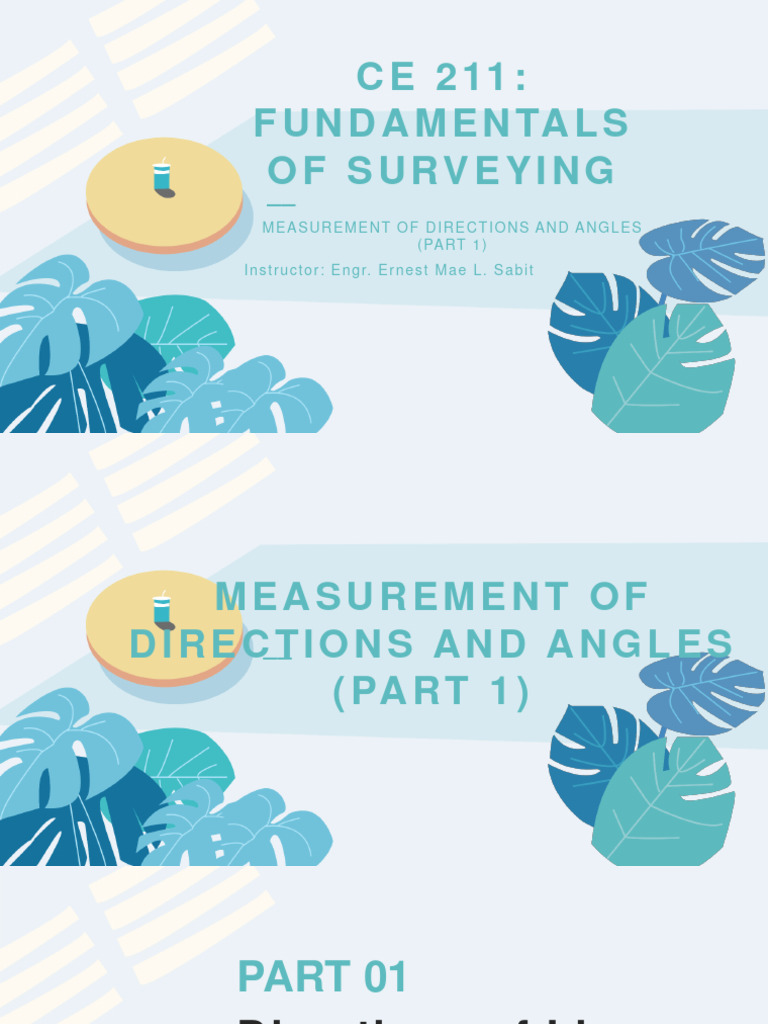 Week 4 Measurement Of Direction And Angles Part 1 Pdf