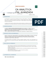 Química Analítica Ambiental Avanzada: Asignatura de Máster