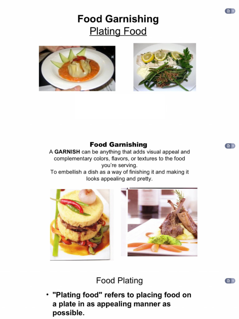 Food Garnishing | PDF