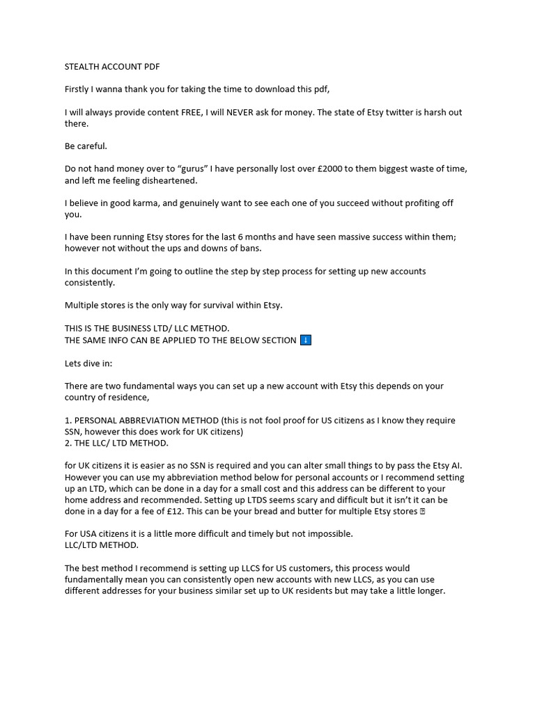 Etsy Pdf Download Free