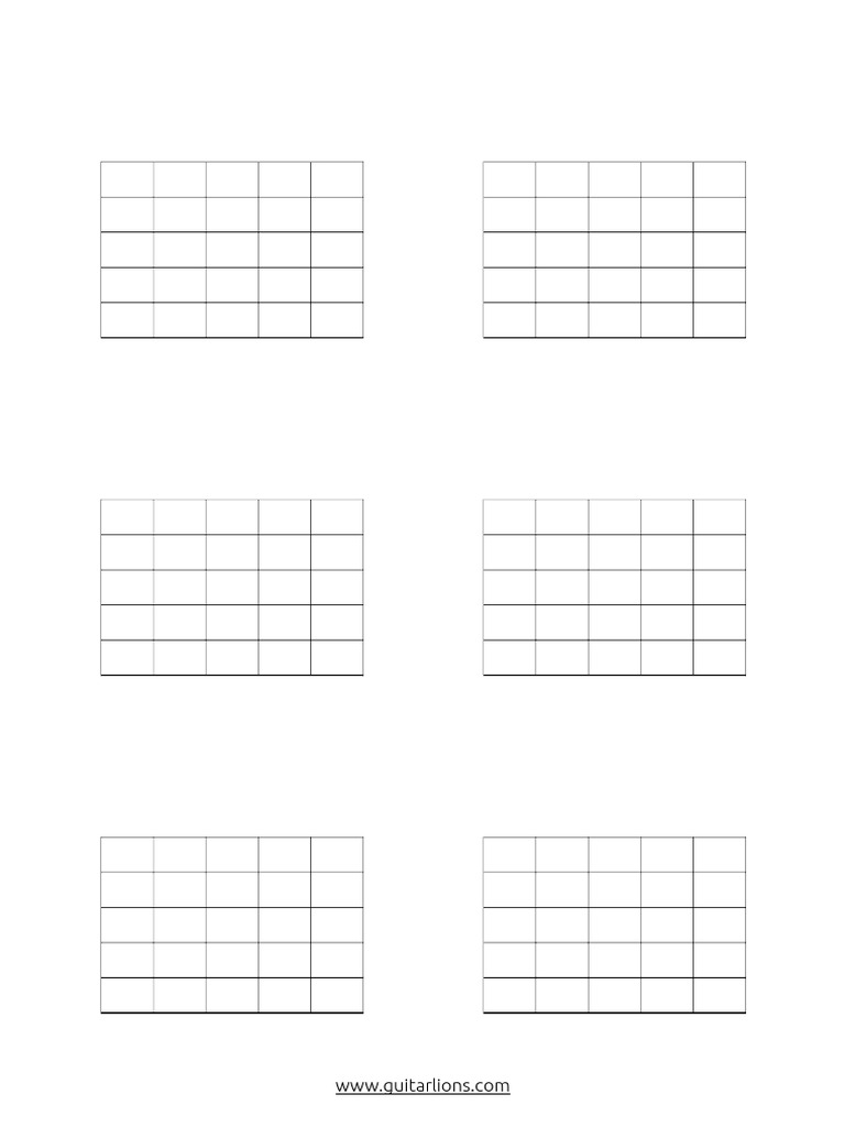 Hoja Acordes en Blanco 6 PDF