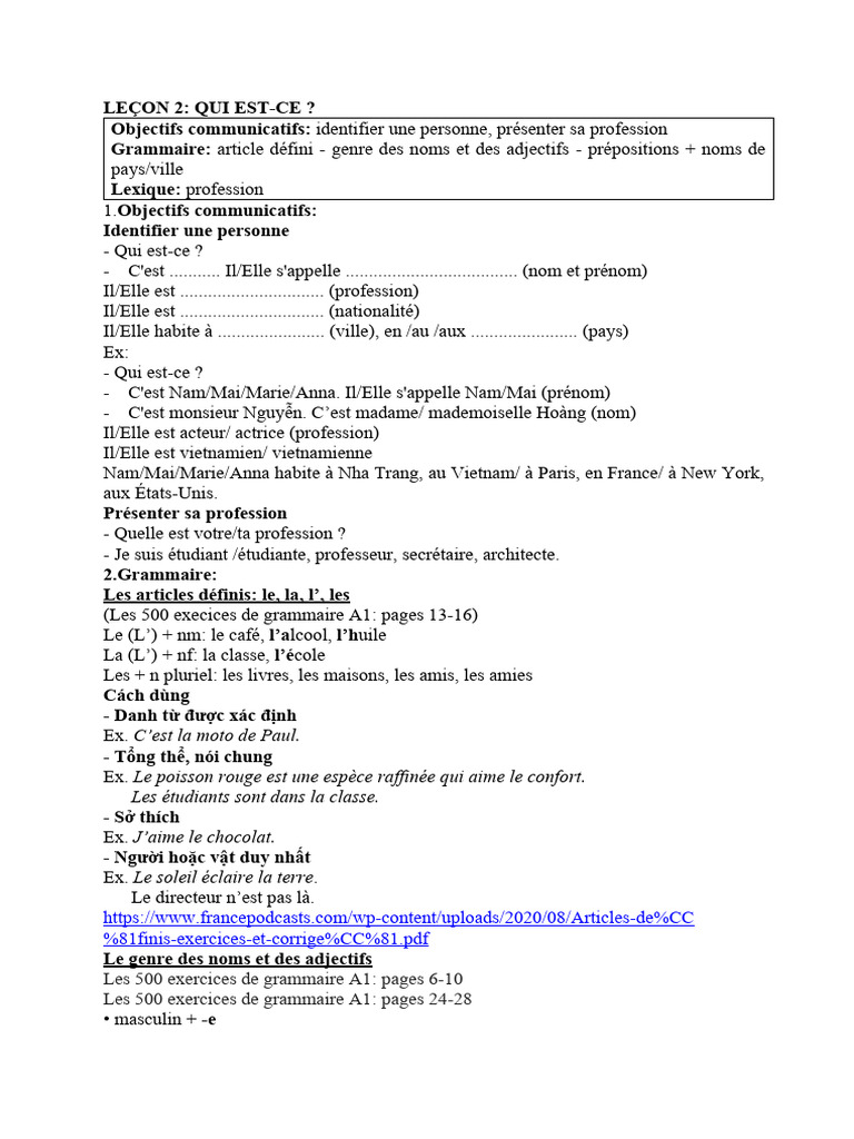 Leçon 2 Lnt1 Pdf