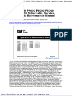 Cat Forklift p4000 p5000 p5000 p6500 p7000 Schematic Service Operation Maintenance Manual