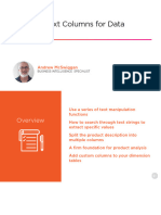 Creating Text Columns For Data Analysis Slides