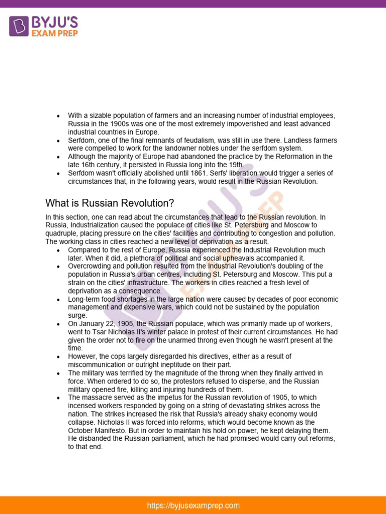 Russian Revolution Pdf Russian Revolution Russian Empire