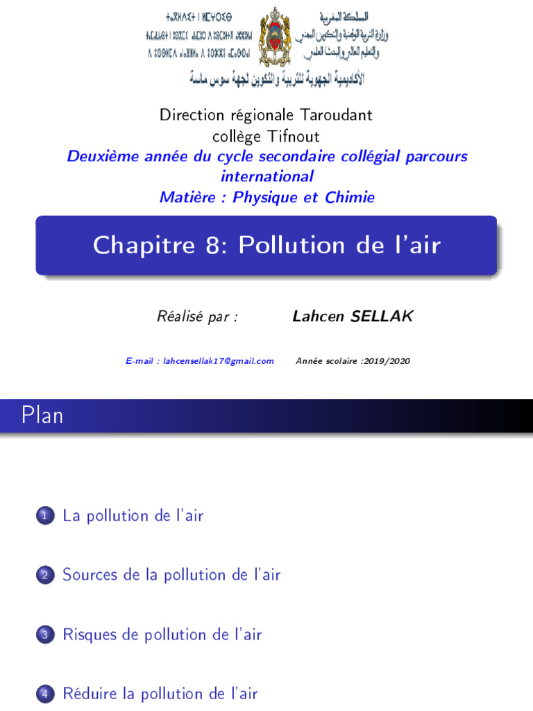 Pollution de l'air : causes et solutions | PDF