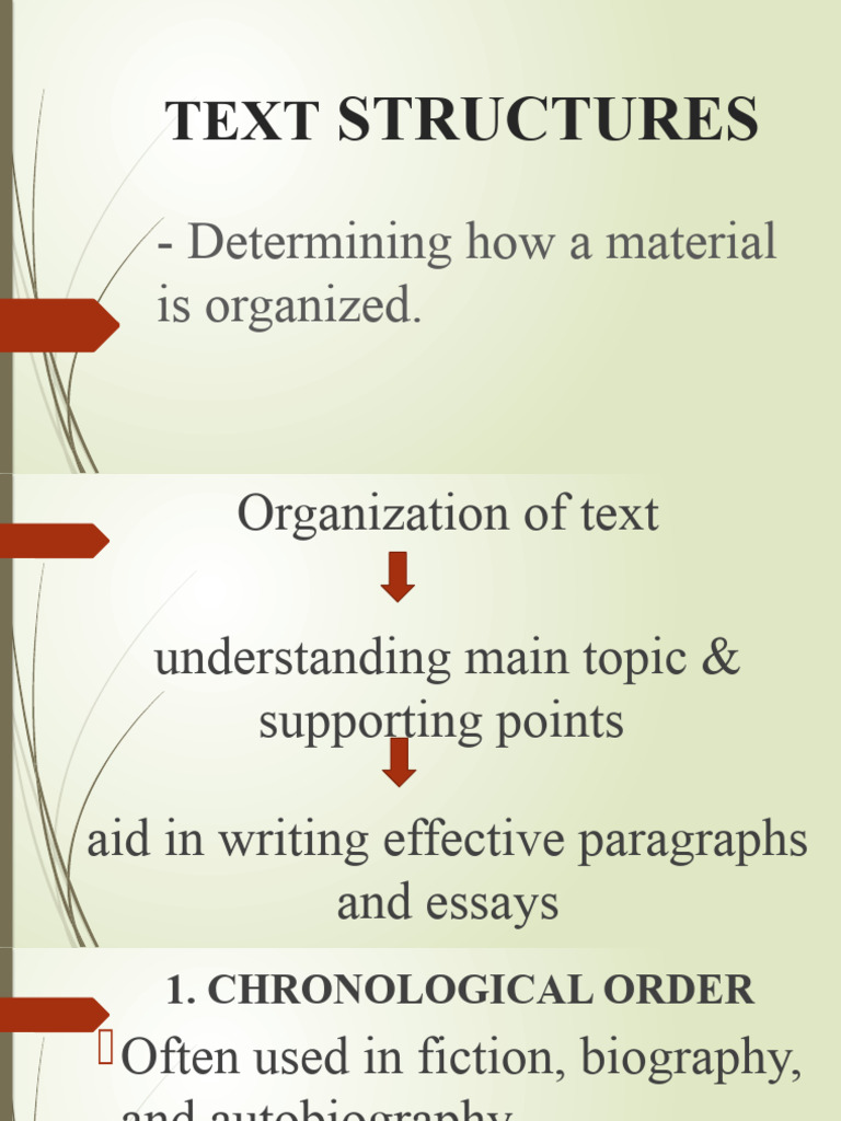 Understanding Text Structures in Writing | PDF