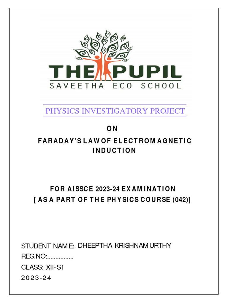 Faraday's Law of Electromagnetic Induction | PDF