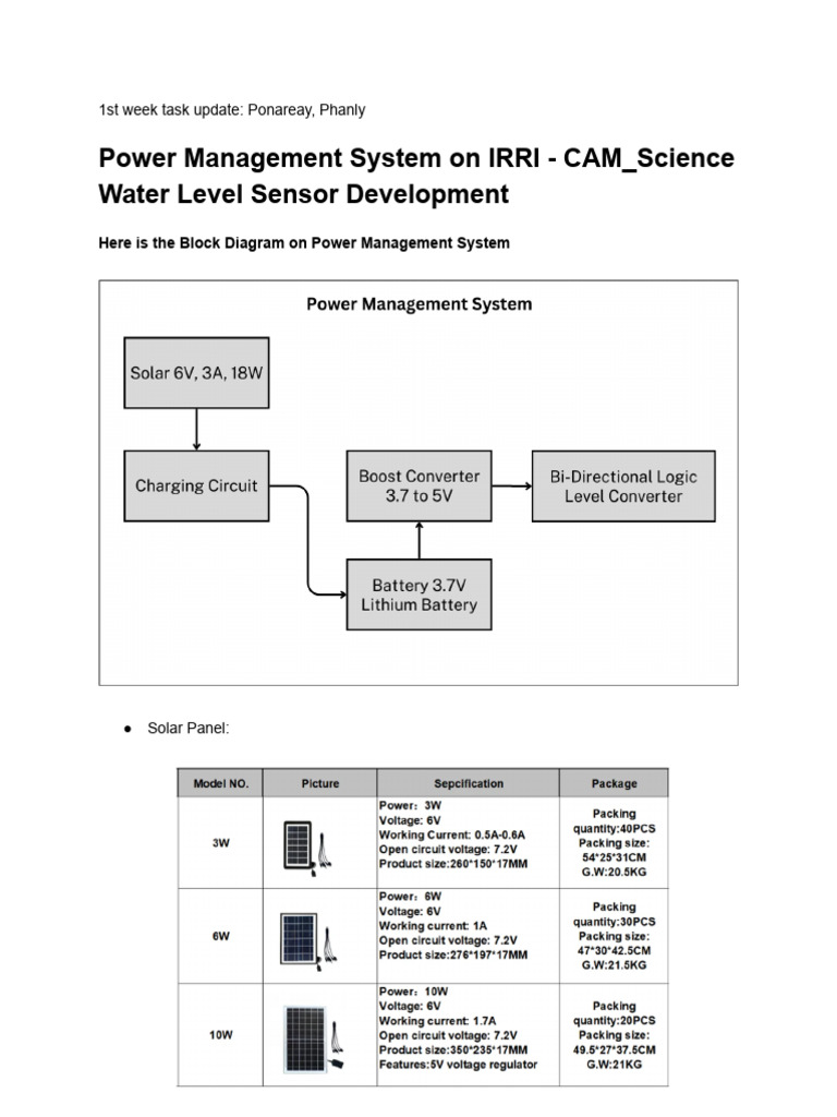 Power Management For IoT System | PDF